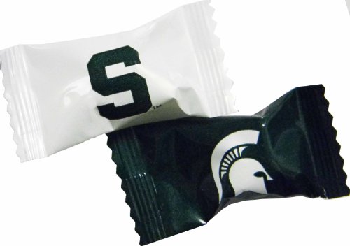 Michigan State Tailgate Candy Mint Favors – Decorate Your Tailgate Party Table and Cheer On Your Team With This Officially Ncaa Licensed Spartans Candy. Contains Approx. 50pc Per 7oz Bag. logo