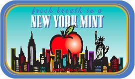 New York Mints, Apple, New York Souvenirs, New York City Souvenirs logo