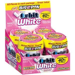 Orbit White Bubblemint Bigepak – 4/60ct (2 Pack) logo
