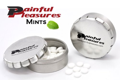 Painful Pleasures Tin Can Full Of Mints logo