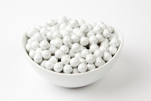 Pearl White Sixlets (10 Pound Case) logo