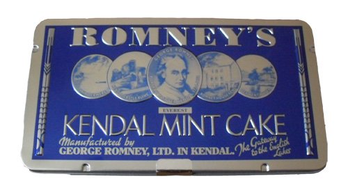 Romney’s Of Kendal – Kendal Mint Cake White Bar In Souvenir Presentation Tin (large) 170g/5.98oz logo