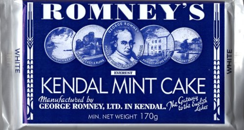Romney’s Of Kendal – Kendal Mint Cake White Bar (large) 170g/5.98oz logo