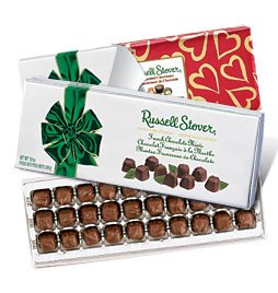 Russell Stover 9534 10 Oz. Russell Stover French Chocolate Mints logo