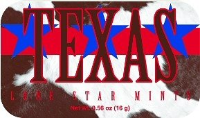 Texas Mints -star, Texas Souvenirs, Texas Souvenir, Tx Memorabilia, Tx Souvenir logo