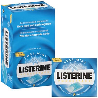 Tj15 Listerine Cool Mint Pocket Pack Breath Strips -box Of 24 logo