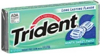 Trident Minty Sweet Twist 18 Pc (12 Pieces) logo