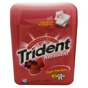 Trident Recaldent Berrymint 47.6 G. logo