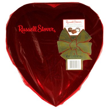 Valentines Day Candy Chocolate Heart Russell Stover Foil Wrapped 7 Oz logo