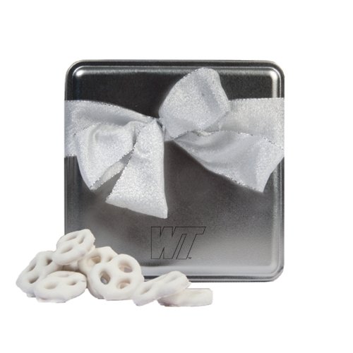 West Texas A&m Frosted Twisted Goodness Silver Medium Tin ‘wt Engraved’ logo