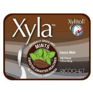 Xylitol Mints, Cocoa Mint 100-count (Pack of 6) logo